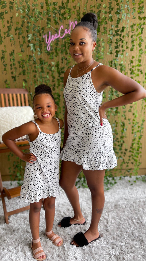 Mommy & Me Printed Ruffle Dress